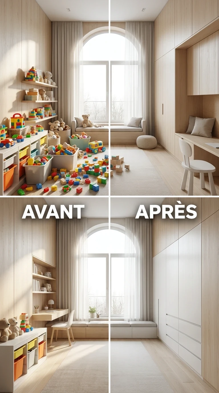 Mise sur le rangement caché plutôt que visible
