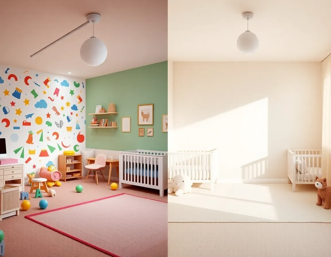 Opte pour des couleurs douces si ton enfant est très jeune