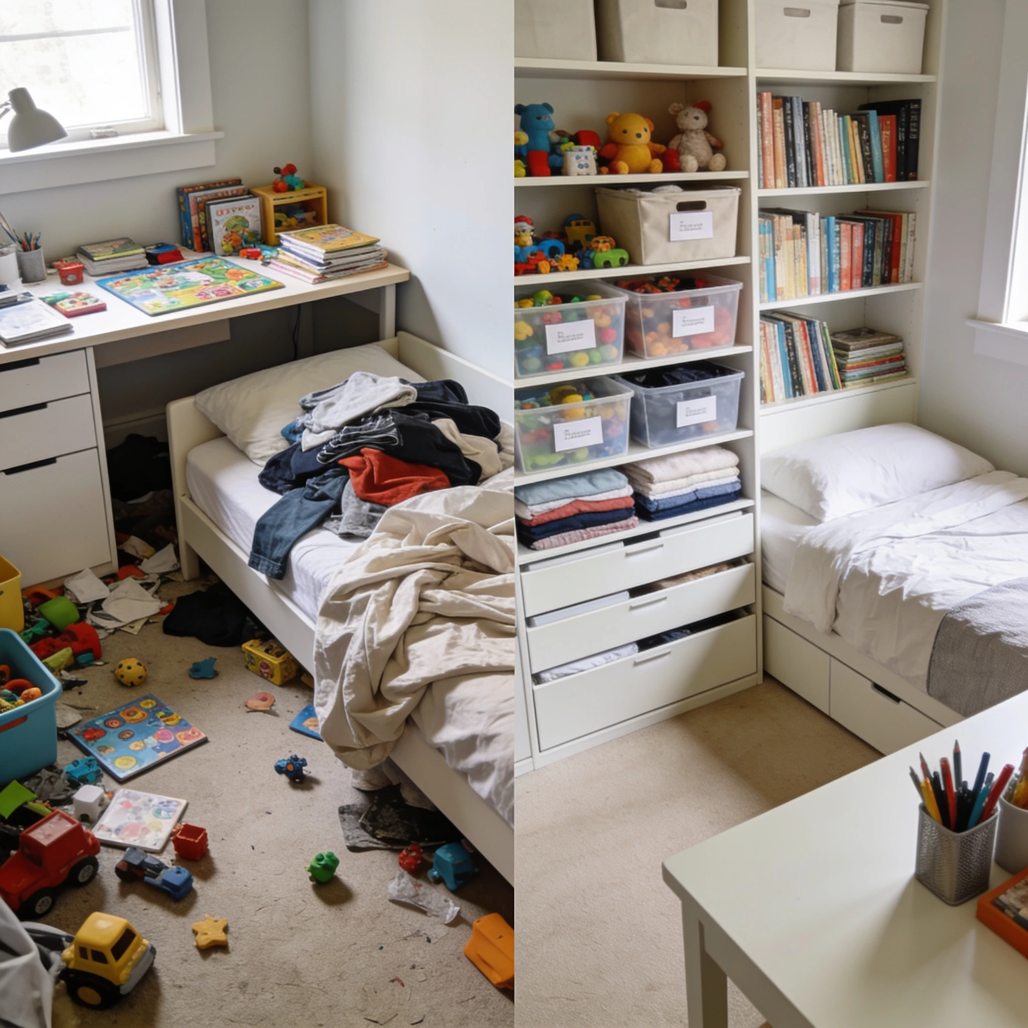 Organiser l'espace sans transformer la chambre en champ de bataille