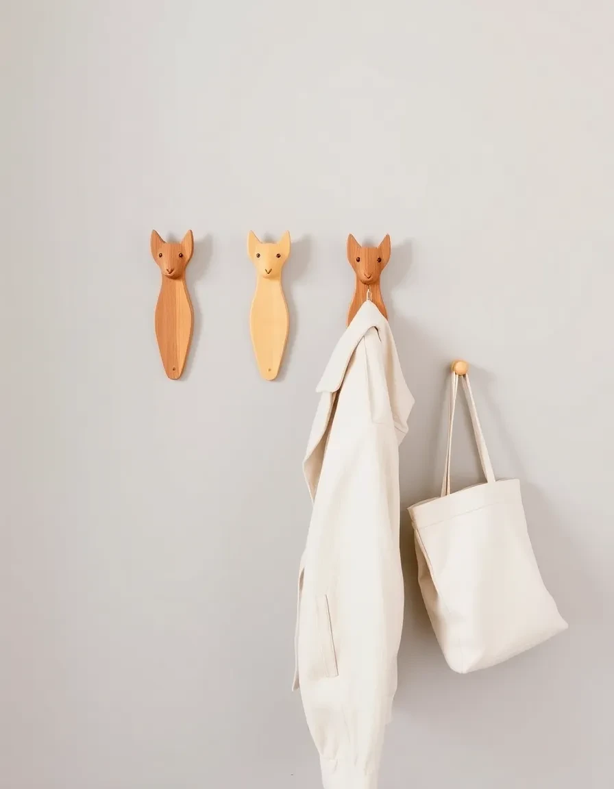 Remplace le porte-manteaux classique par des patères murales