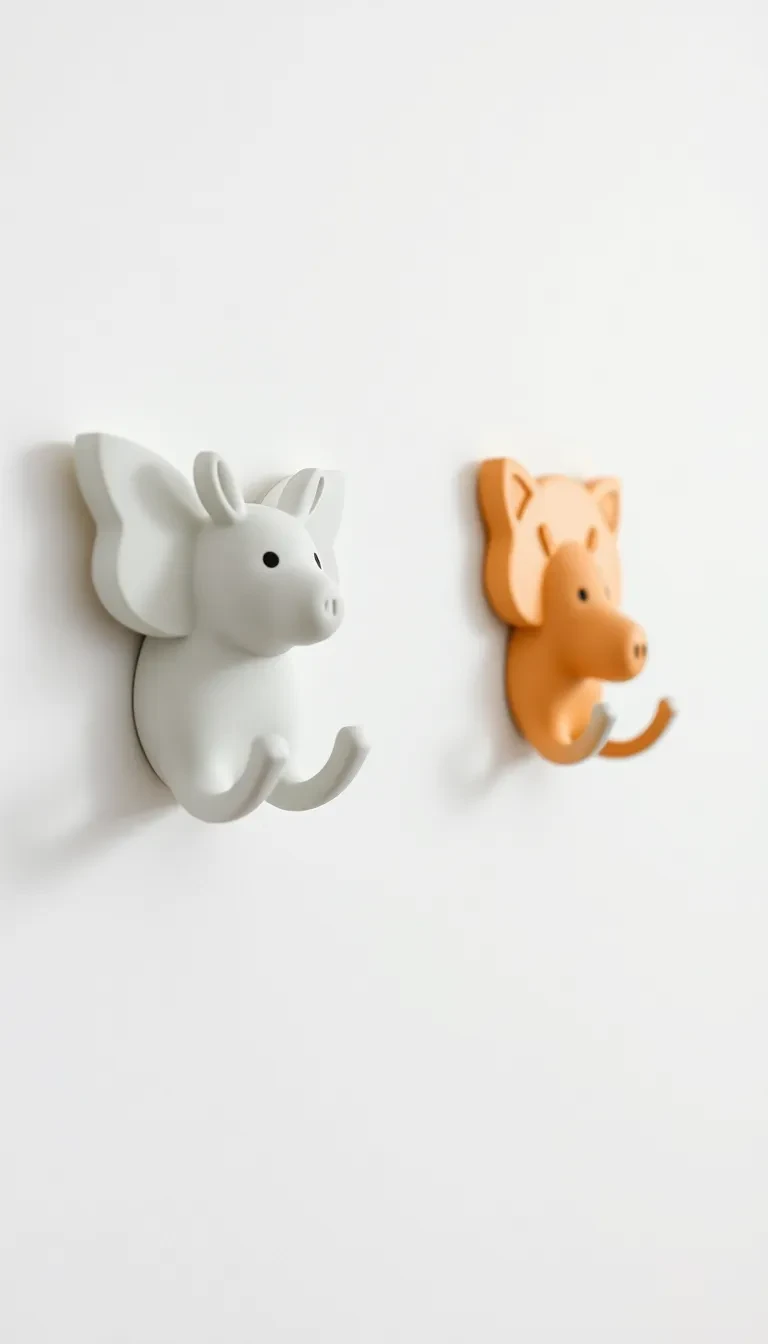 Transforme des patères en figurines rigolotes