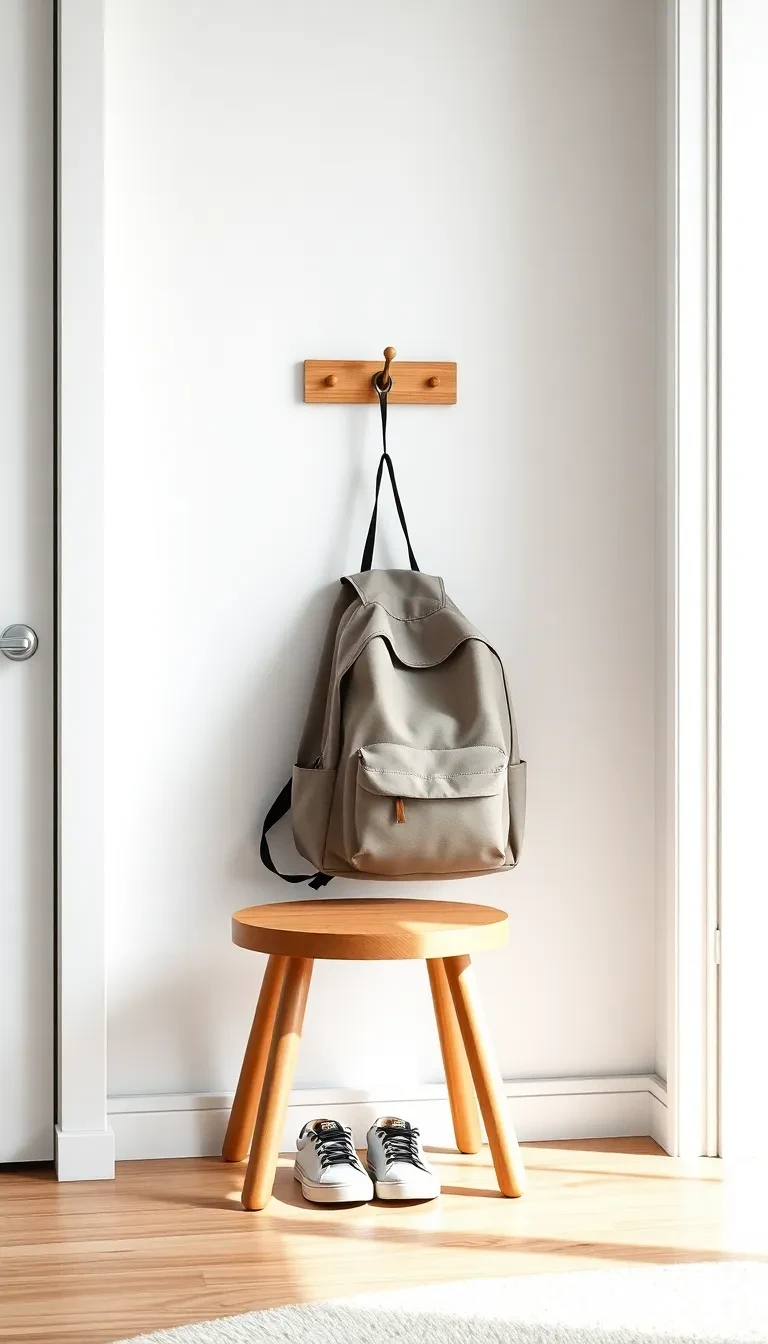 Un espace dédié uniquement au sac d'école