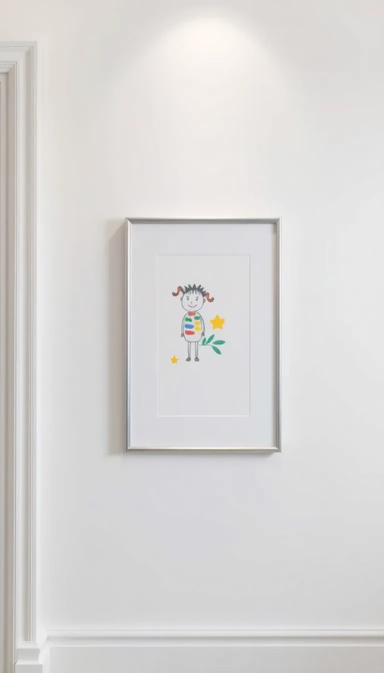 Utilise le dessin de l'enfant comme œuvre d'art