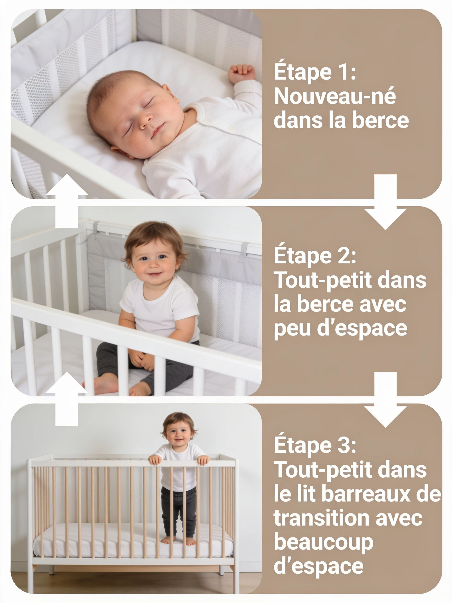 Vérifier s'il semble à l'étroit dans son lit actuel