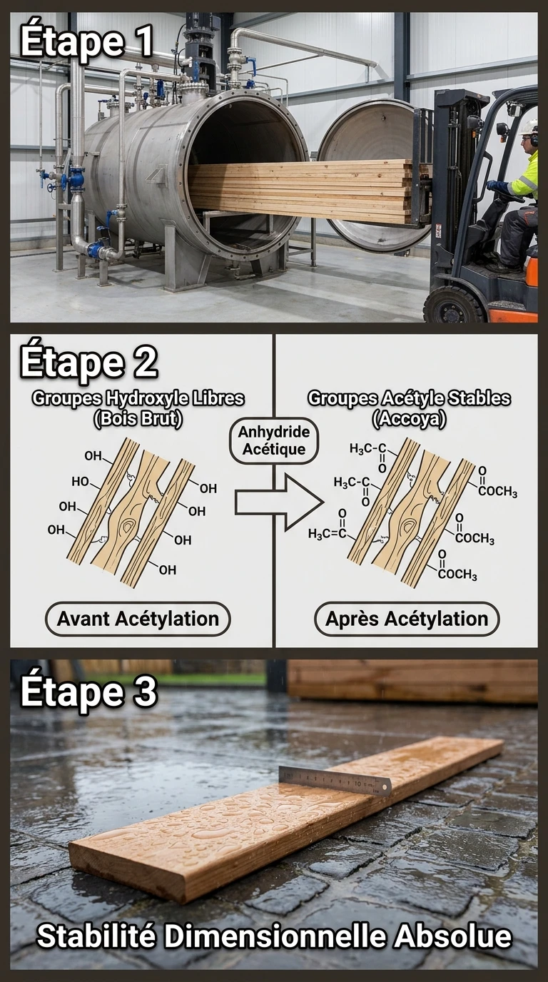 Accoya - La Modification par Acétylation