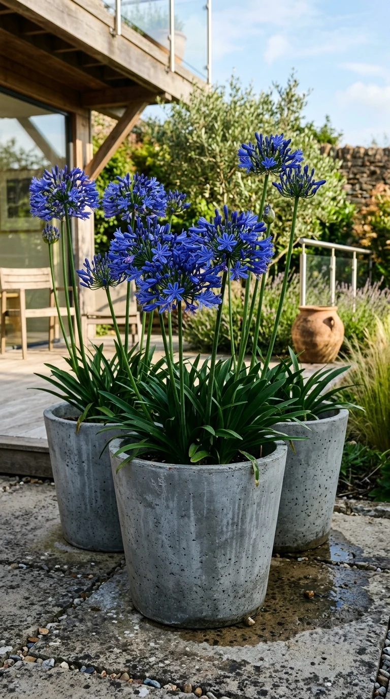 Agapanthes en Pots - Bleu Intense d'Été