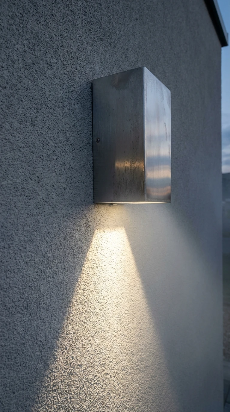 Applique Murale Inox Brossé Lumière Directionnelle