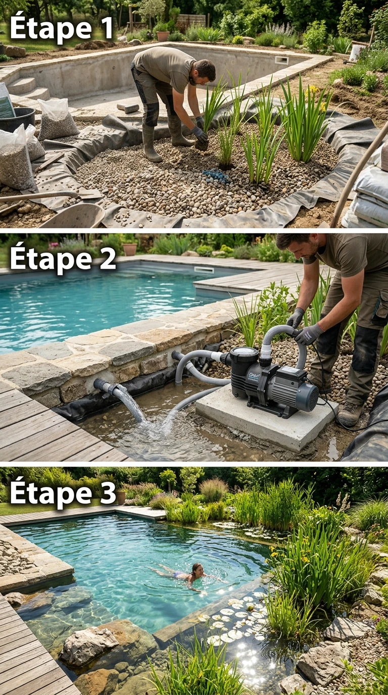 Bassin Naturel Filtration par Plantes