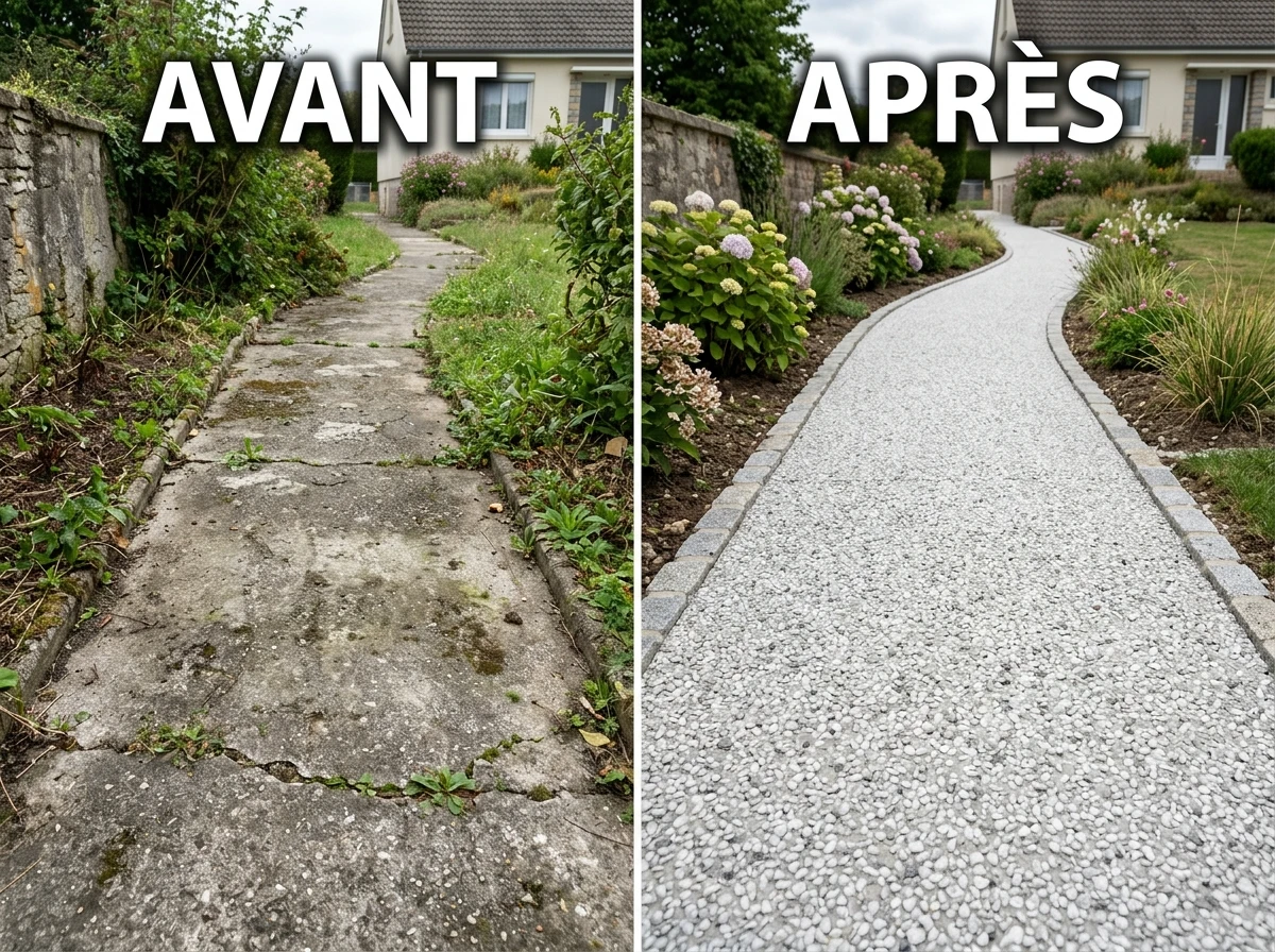 Béton Désactivé Granulats Blancs