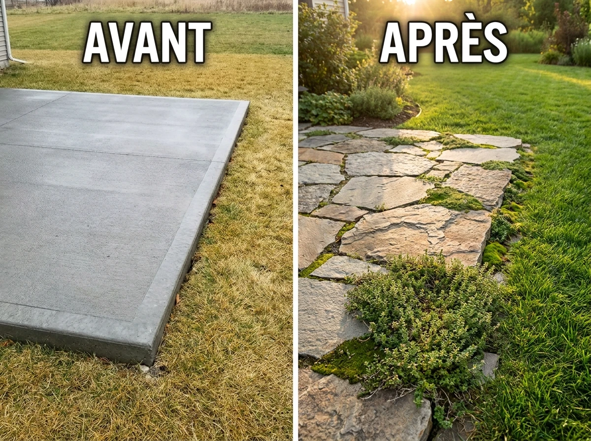 Bords de Terrasse Irréguliers au Lieu de Droits