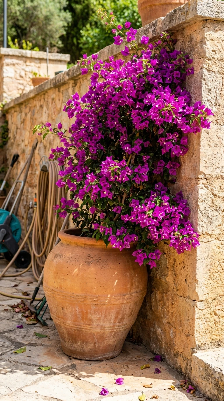 Bougainvillées en Pot en Région Douce