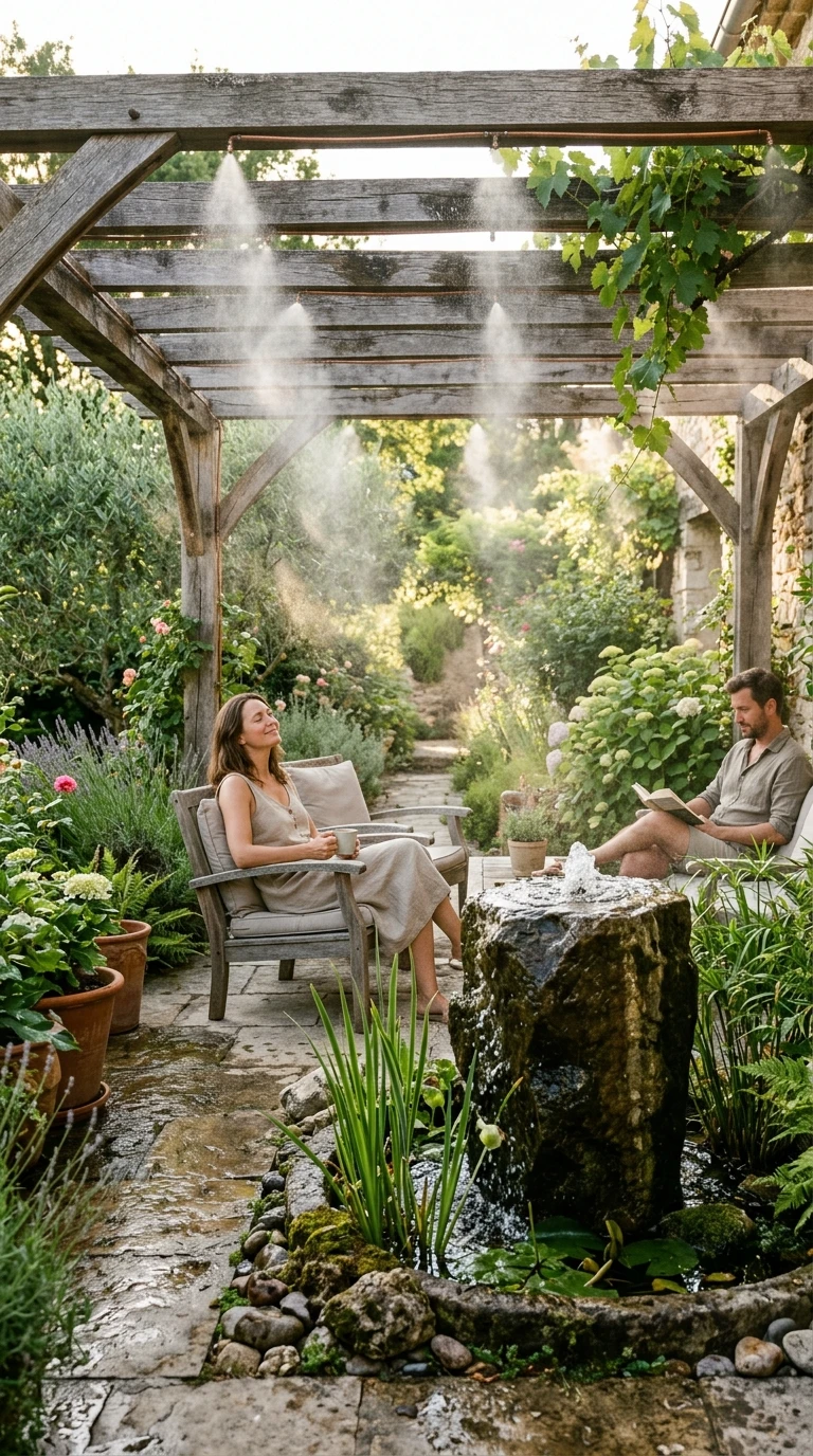 Brumisation Fine Pergola et Points d'Eau Sensoriels