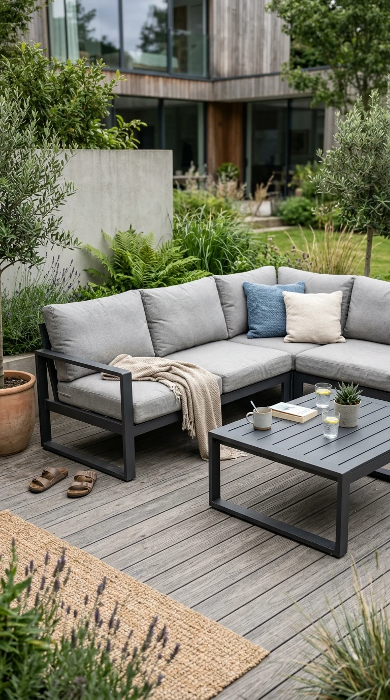Canapé Lounge Modulaire en Aluminium