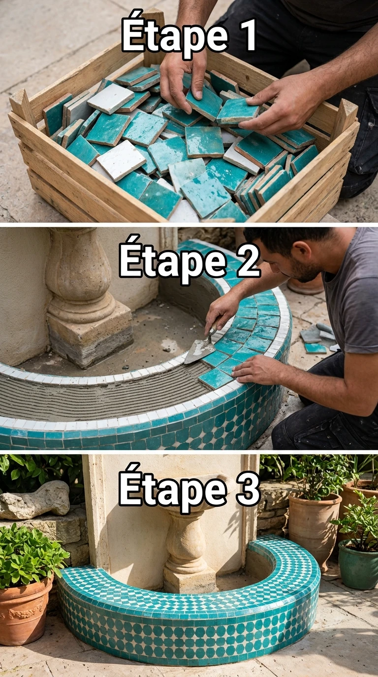Carrelage Zellige Marocain pour Détails