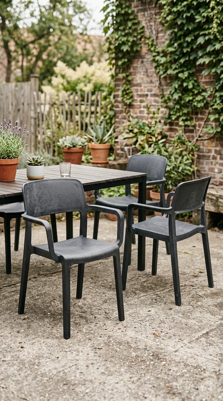 Chaises Empilables en Polypropylène Recyclé