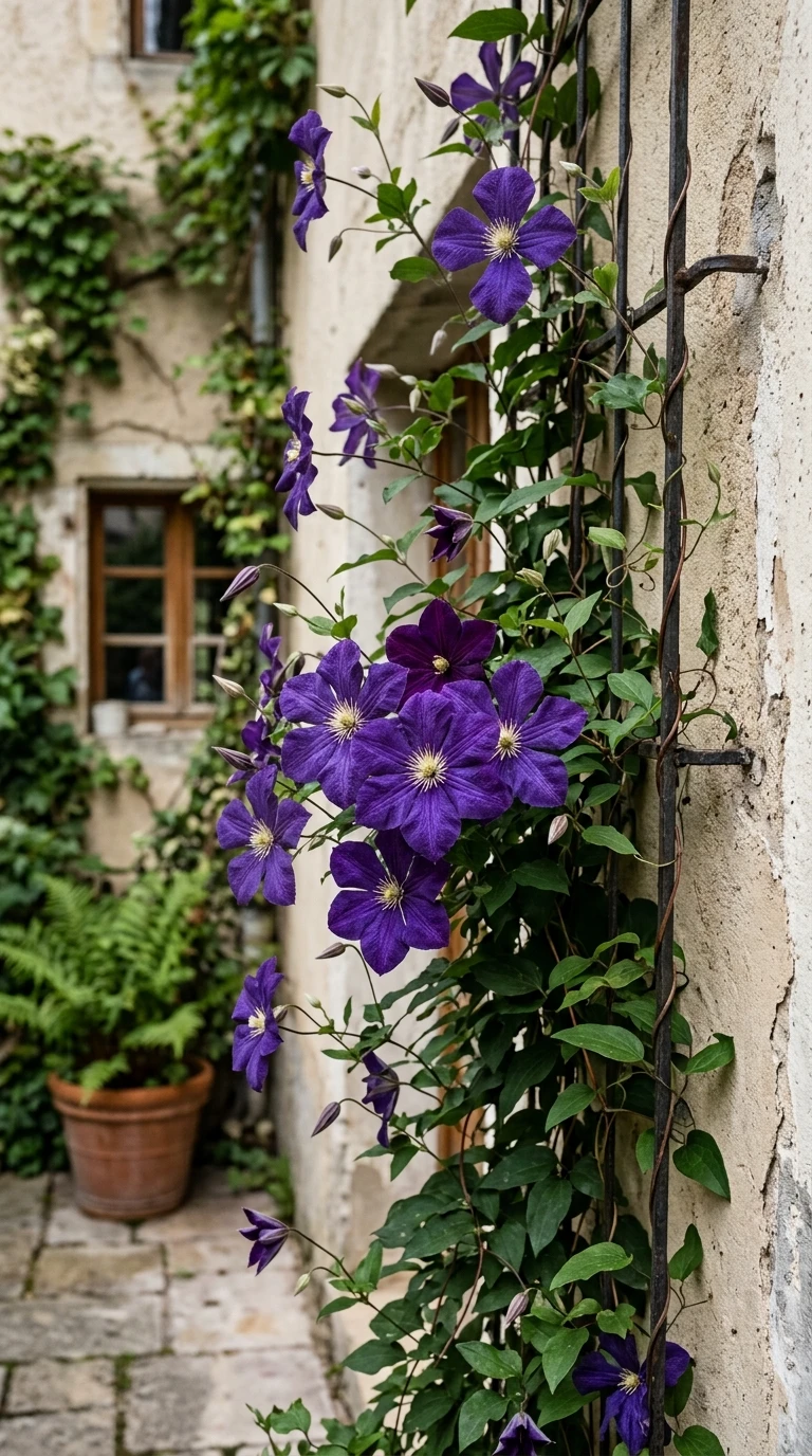 Clematis Jackmanii - La Clématite Royale