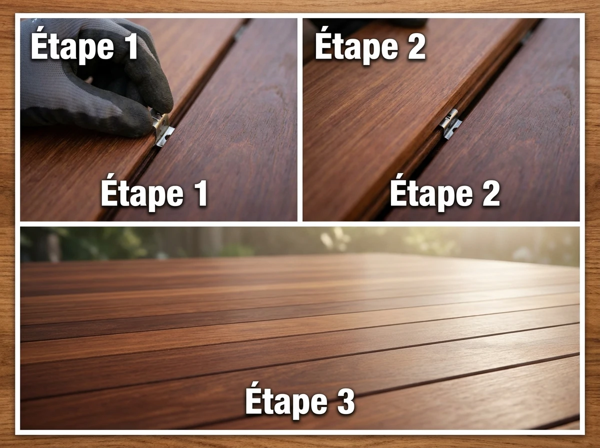 Clips de Fixation Invisible pour Bois Exotiques
