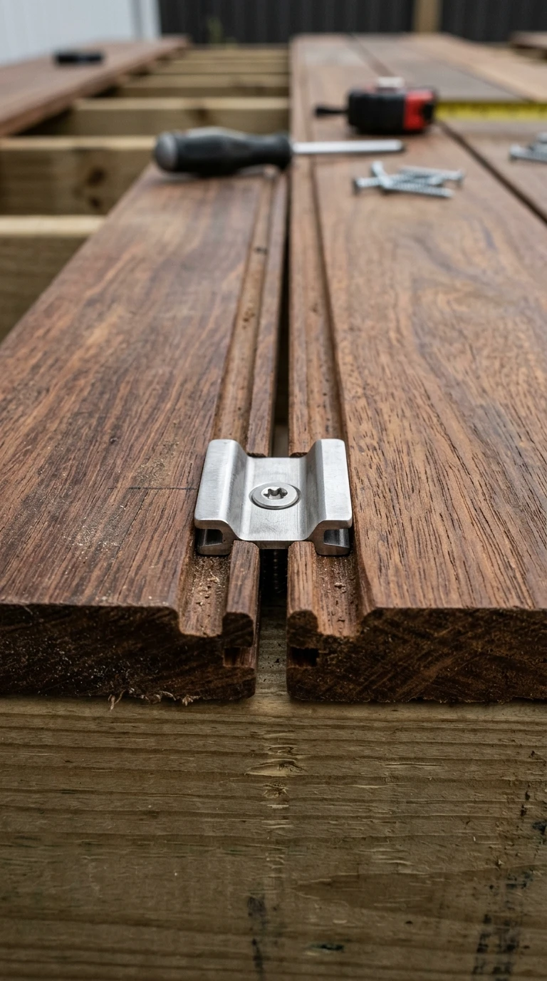 Clips Inox pour Bois Exotiques Rainurés