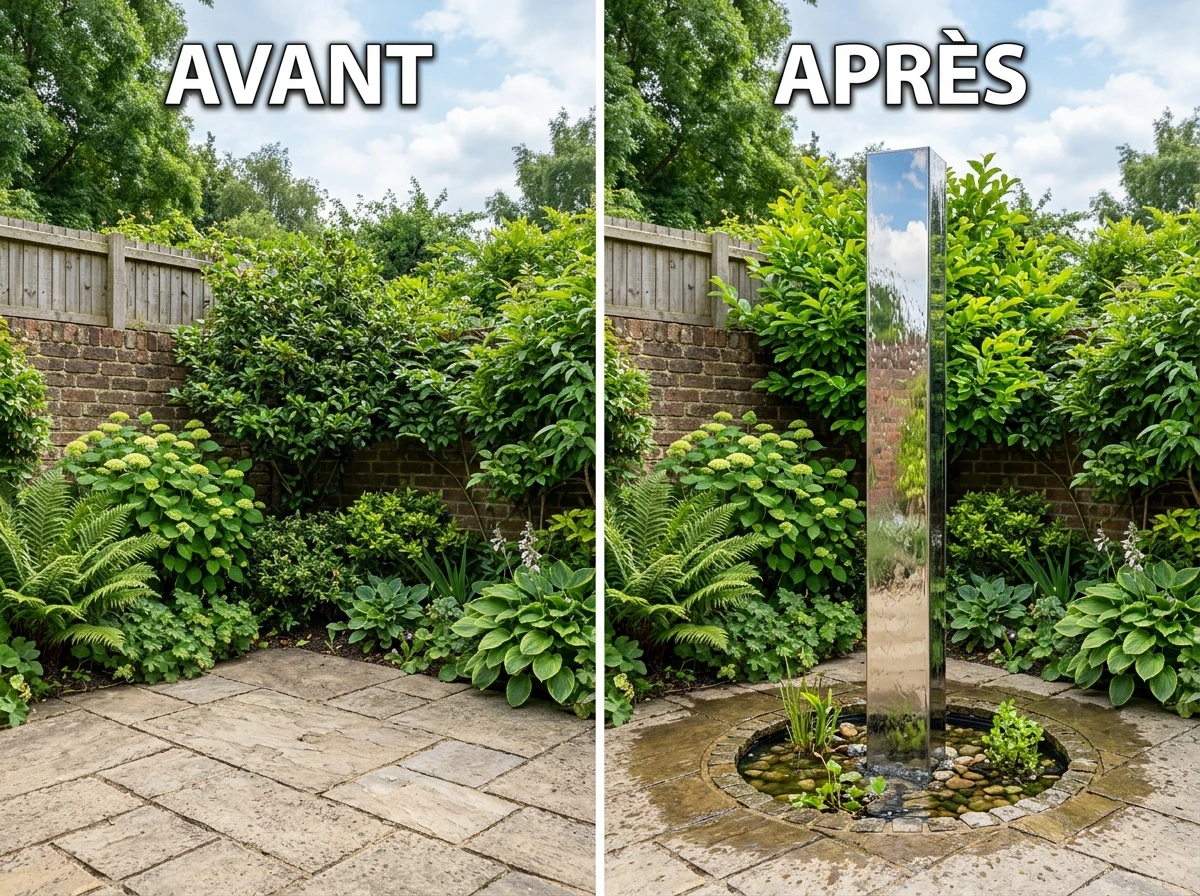 Colonne d'Eau en Inox Miroir