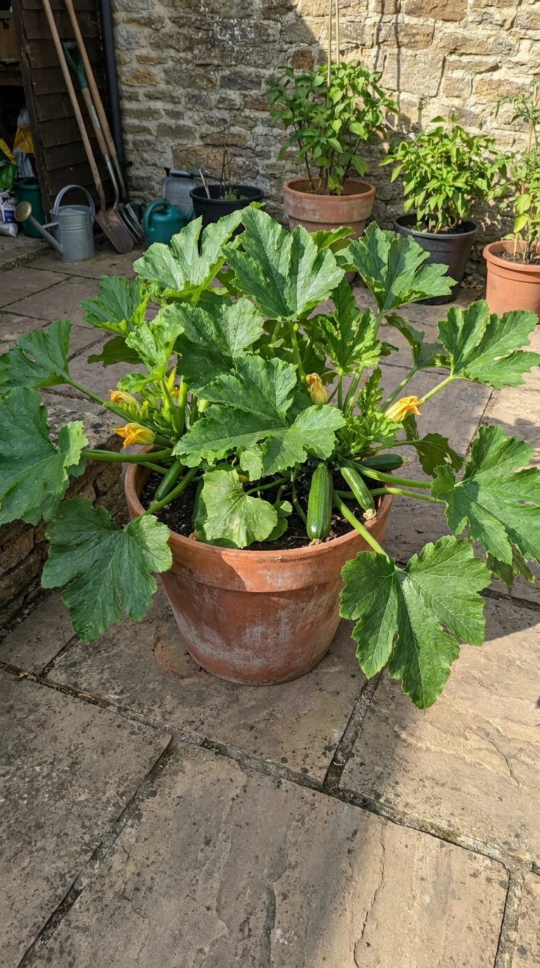Courgettes en Pot 40L - Production Intense