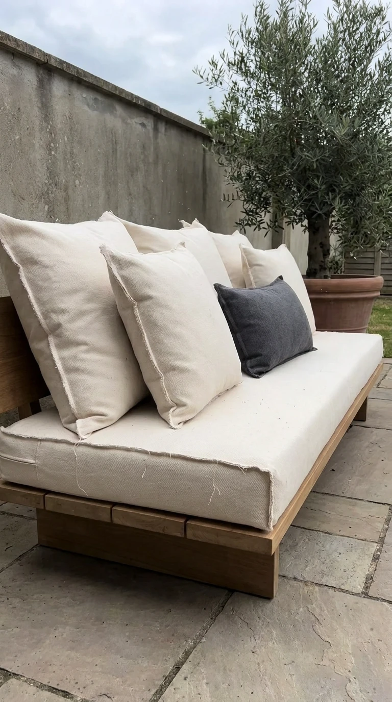 Coussins Outdoor Blanc Cassé Deux Tons Max