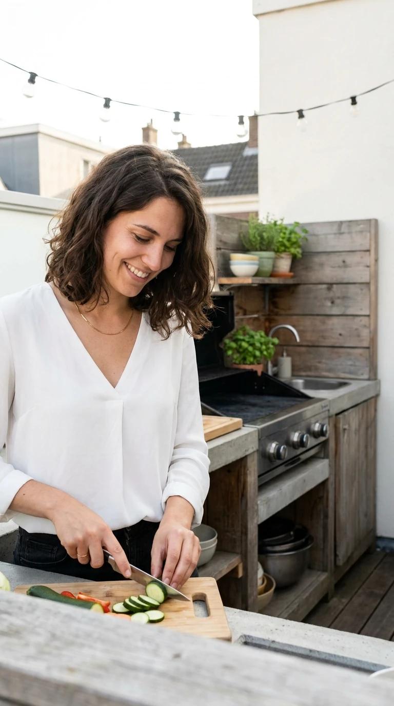 Cuisine Outdoor Compacte sur 3m²