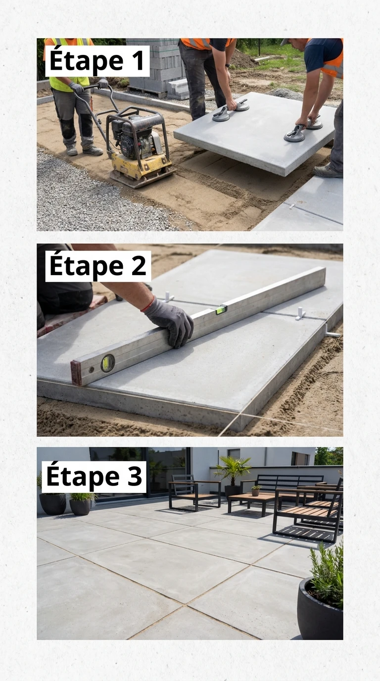 Dalles Béton Grand Format 90x90 — L'Intemporel Contemporain