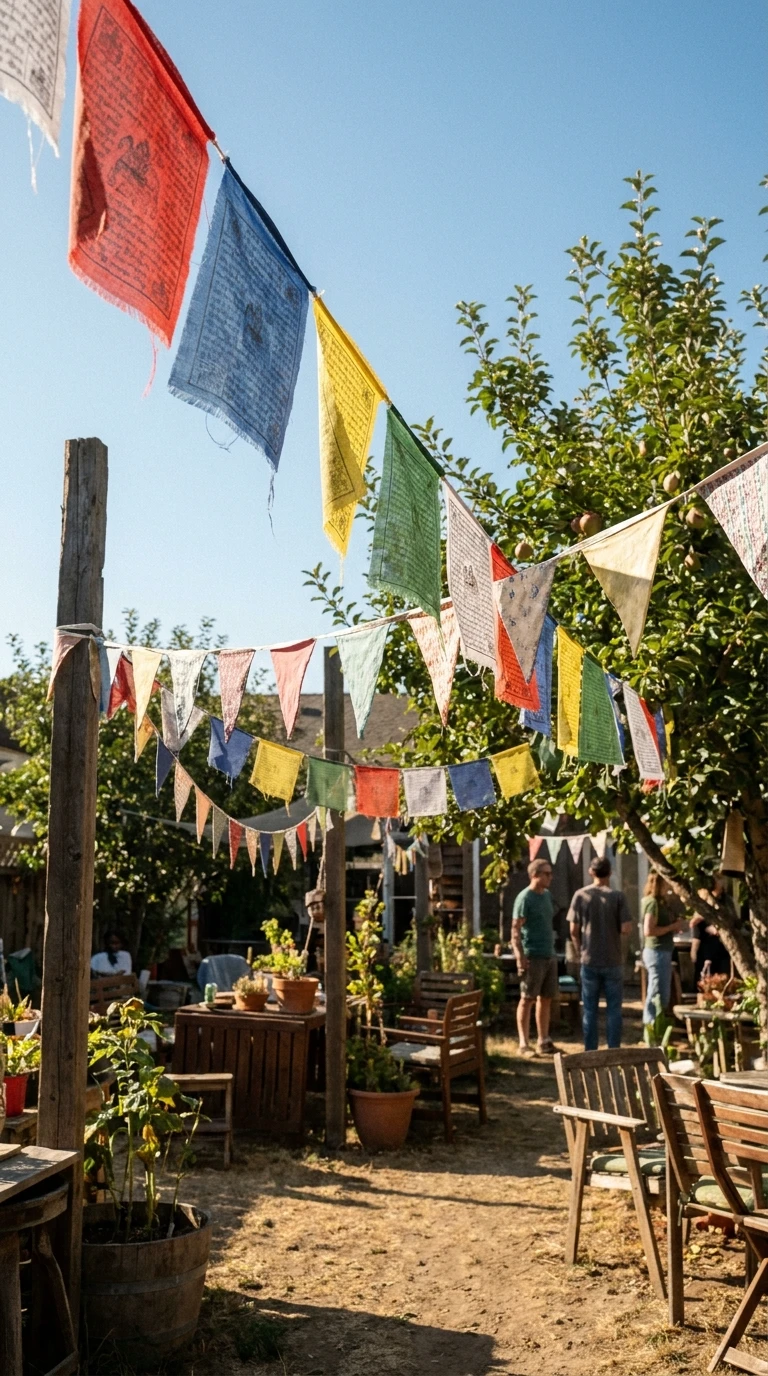 Drapeaux de Prière et Fanions Colorés