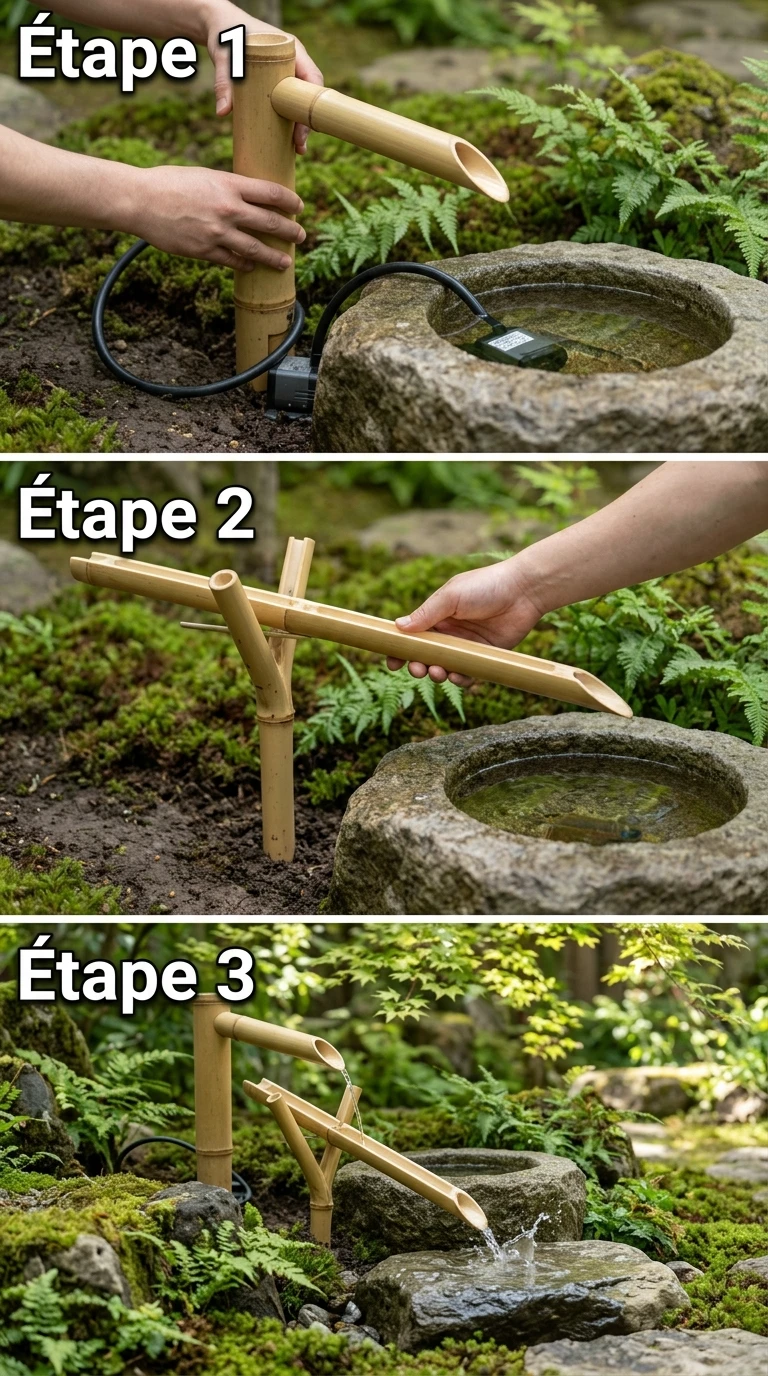 Fontaine Shishi-Odoshi - Le Chasse-Cerf Japonais