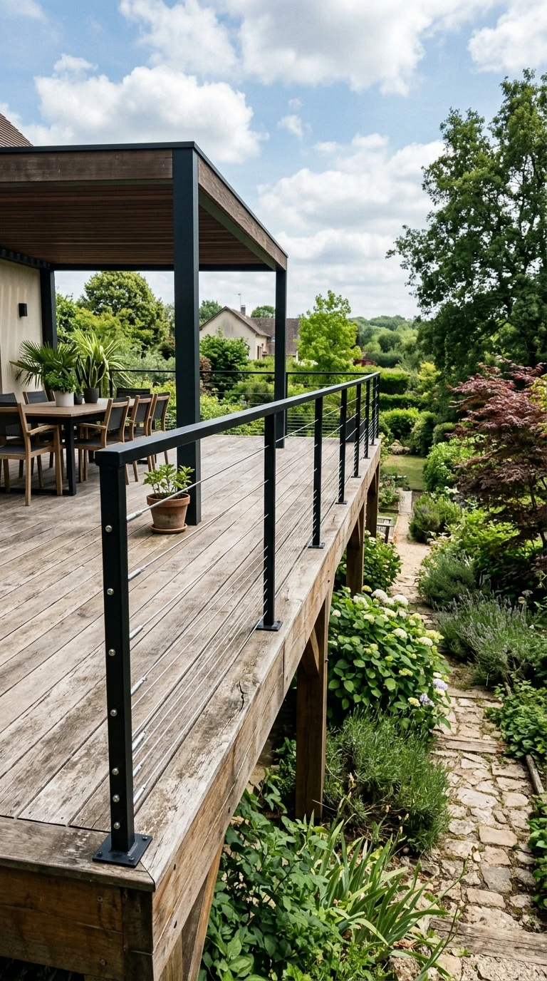 Garde-Corps si Terrasse Surélevée