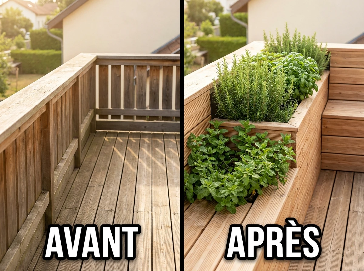 Herbes Aromatiques en Jardinières Encastrées