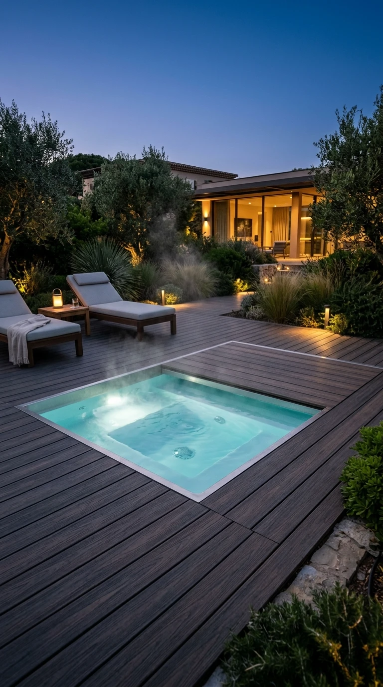 Jacuzzi ou Spa Encastré dans la Dalle