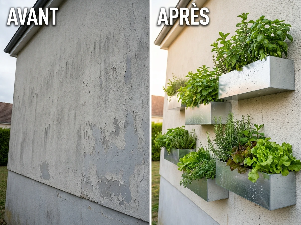 Jardinières Murales en Acier Galvanisé