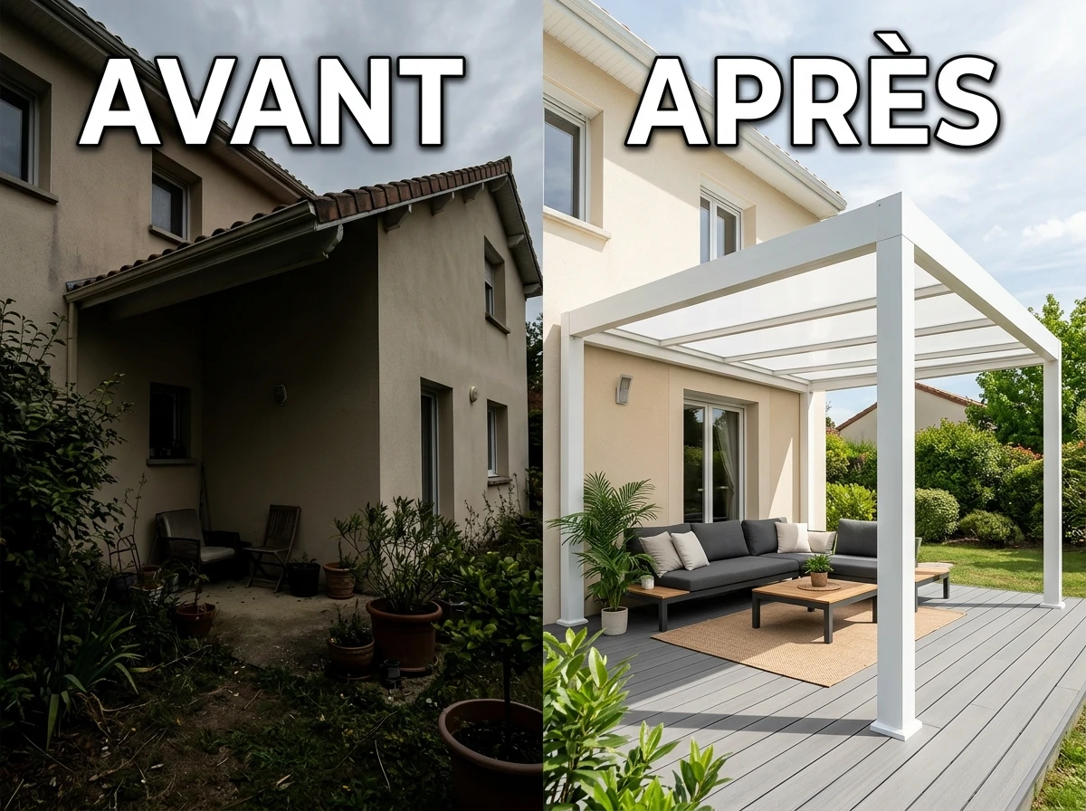 Kit Aluminium 4x4m avec Polycarbonate Opalin