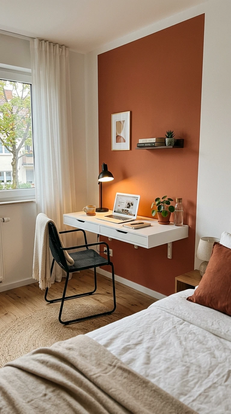 La Peinture du Mur Derrière le Bureau