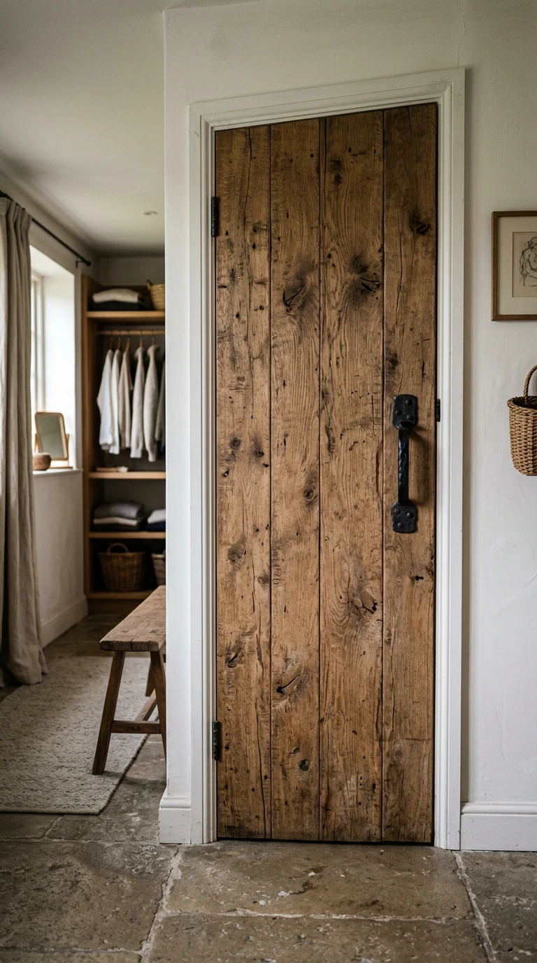 La porte en bois massif