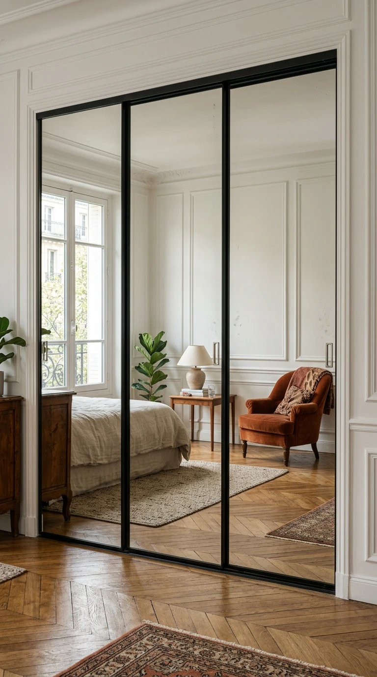 La Porte Miroir Coulissante