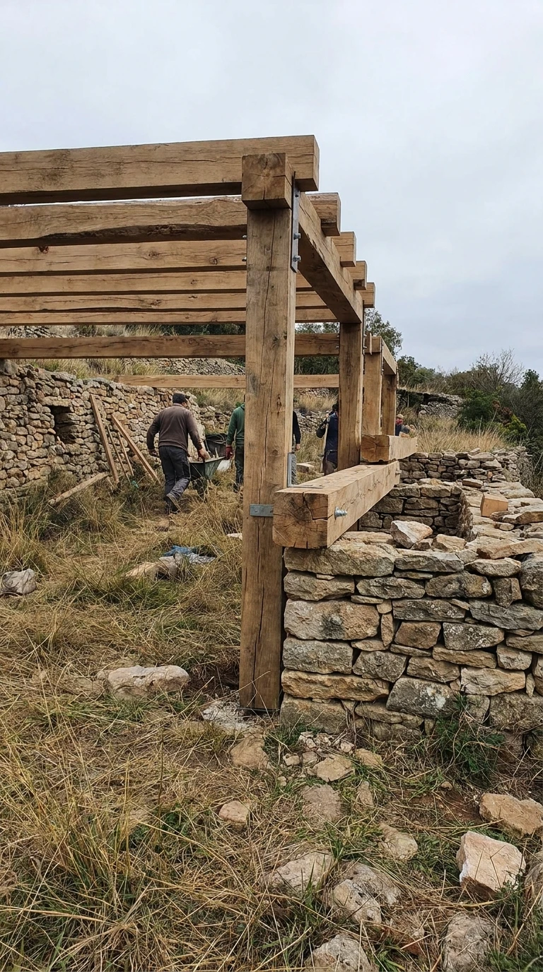 La Structure - Bois Massif et Pierre