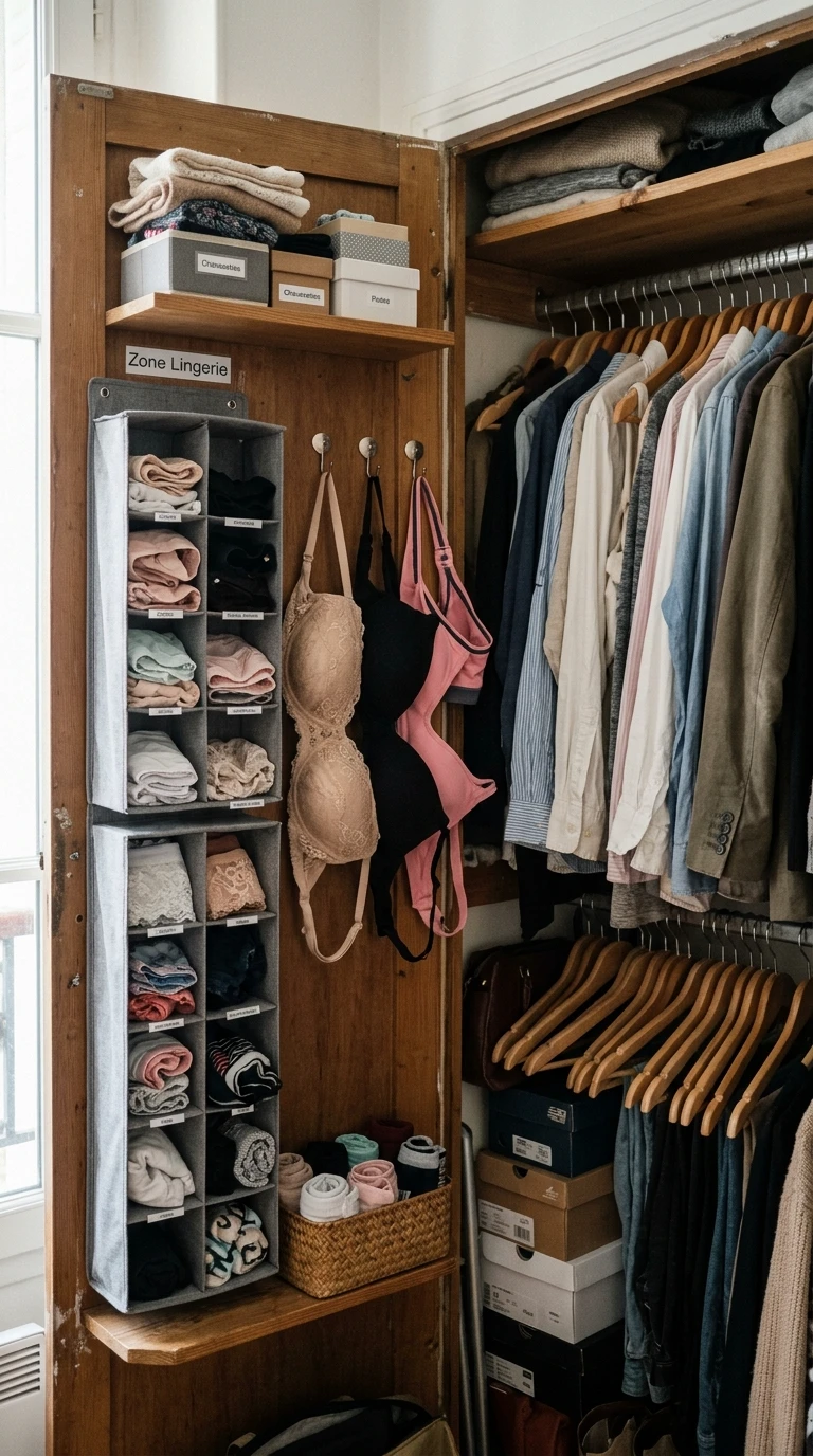 La Zone Lingerie Dans Un Petit Dressing