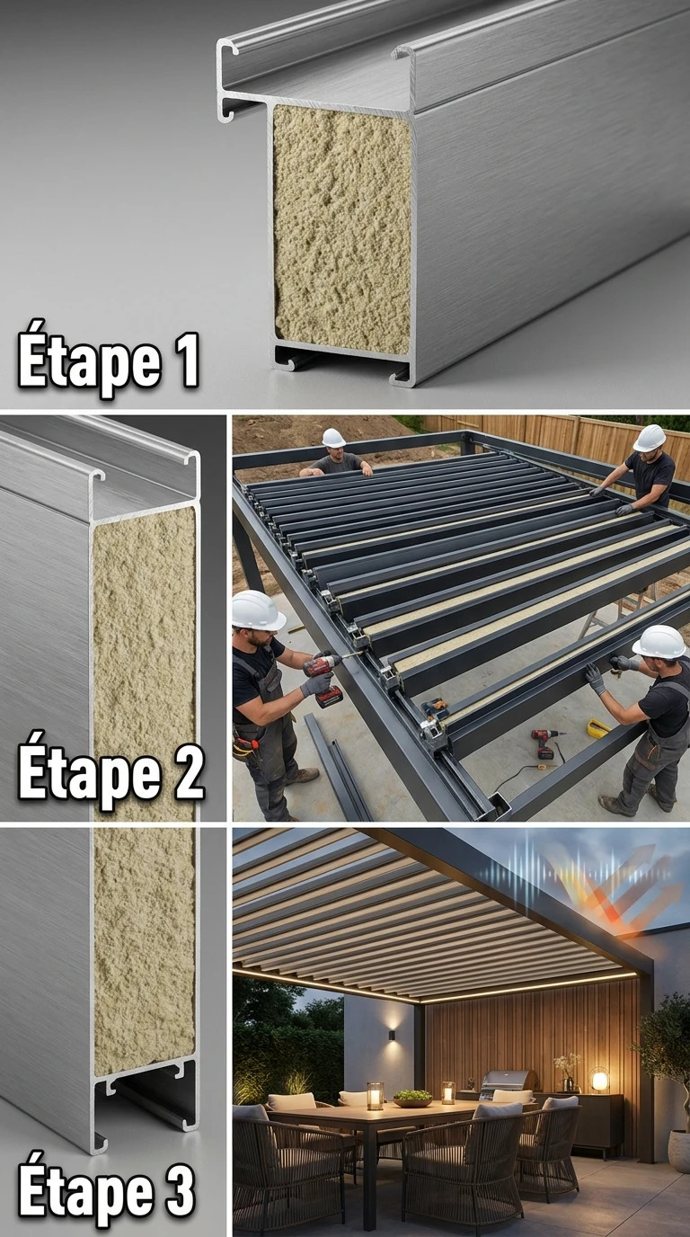 Lames Double Paroi avec Isolation Intégrée