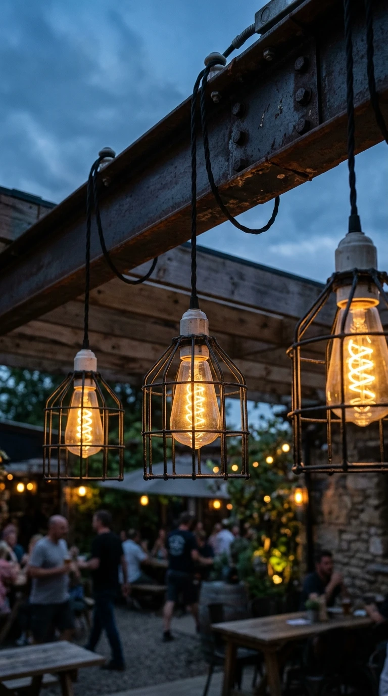 Lampes à Filament en Cage Métallique