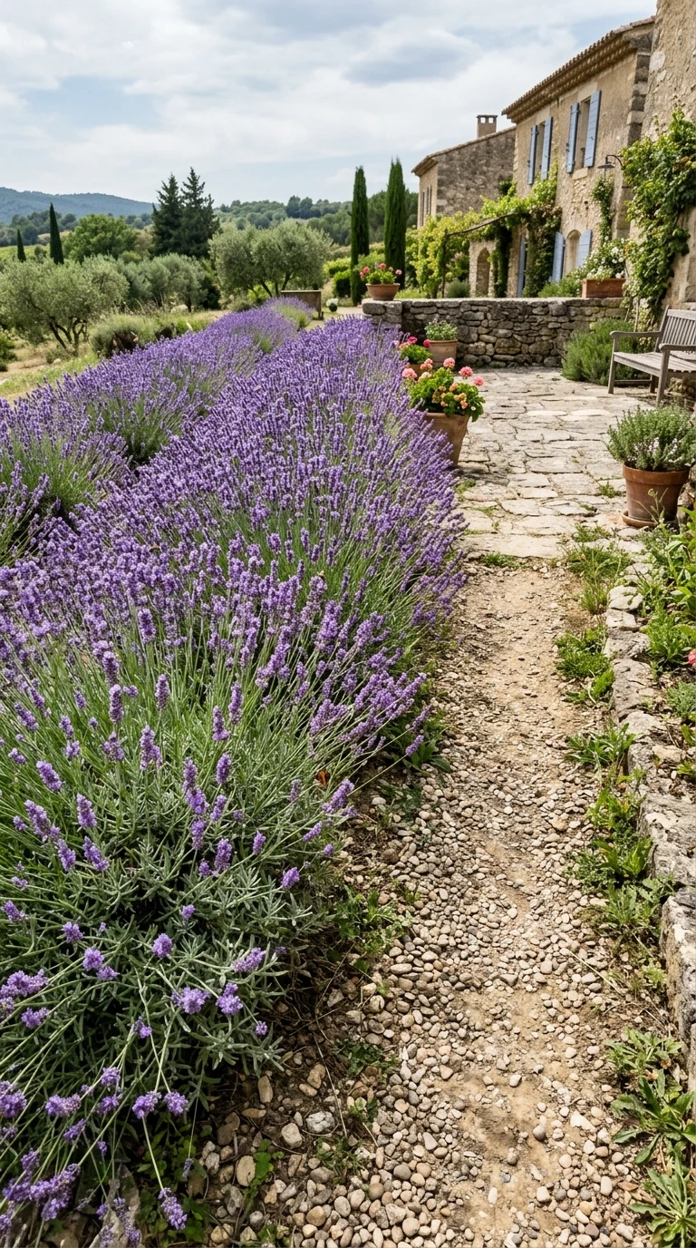 Lavande Vraie Lavandula Angustifolia en Bordure