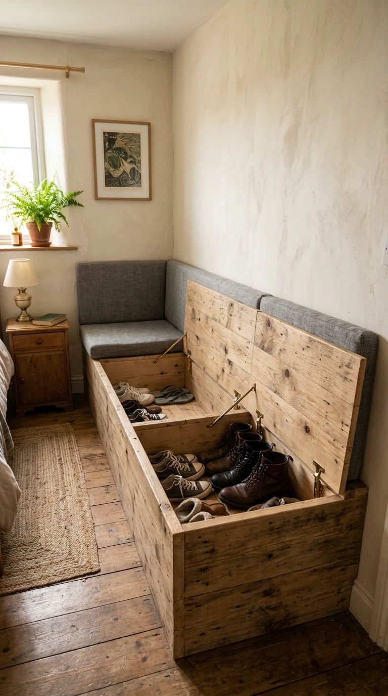 Le Banc de Rangement d'Angle