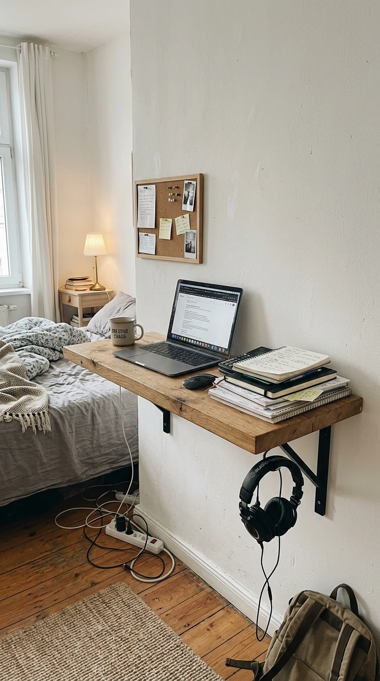 Le Bureau Mural DIY avec Une Planche