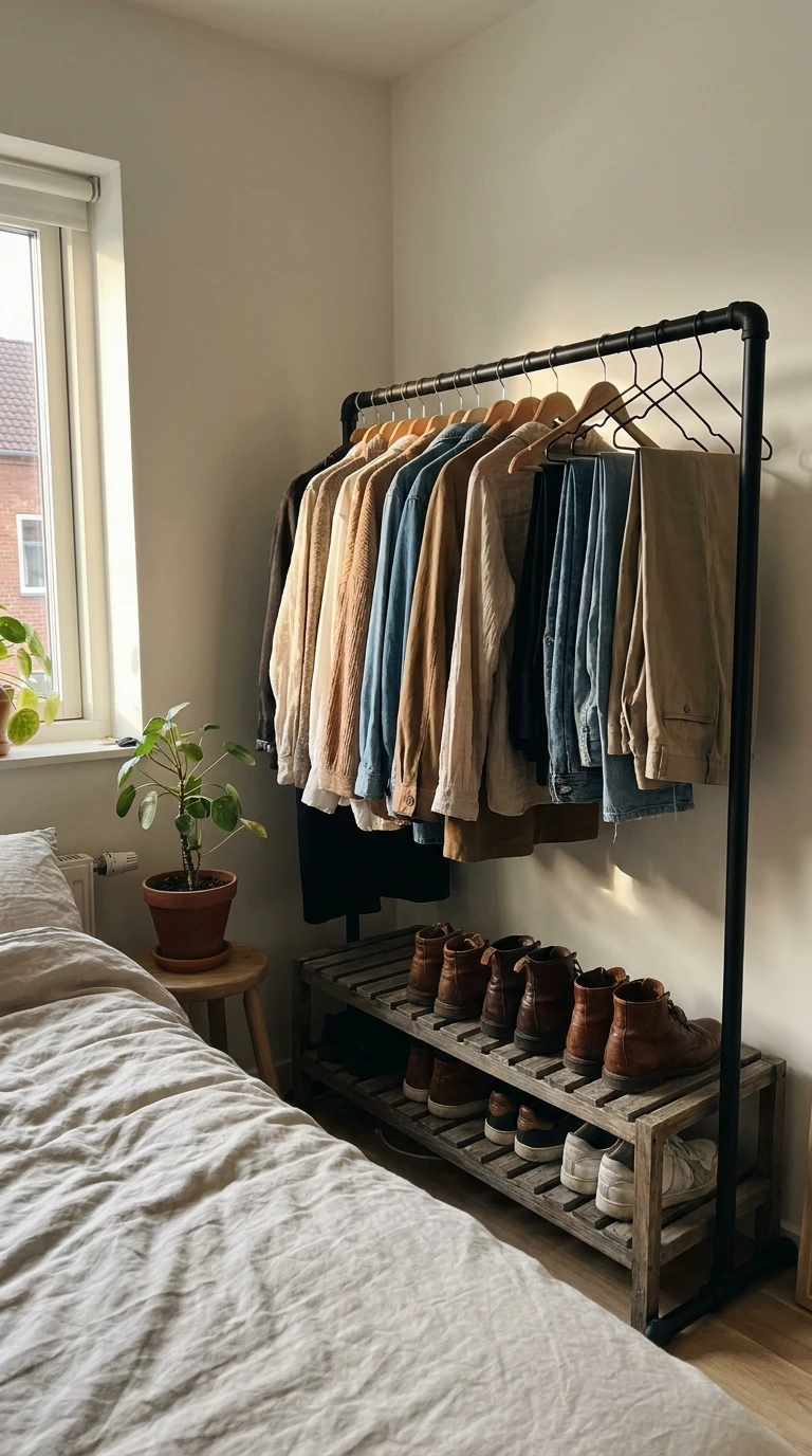 Le Dressing Ouvert Avec Penderie Visible