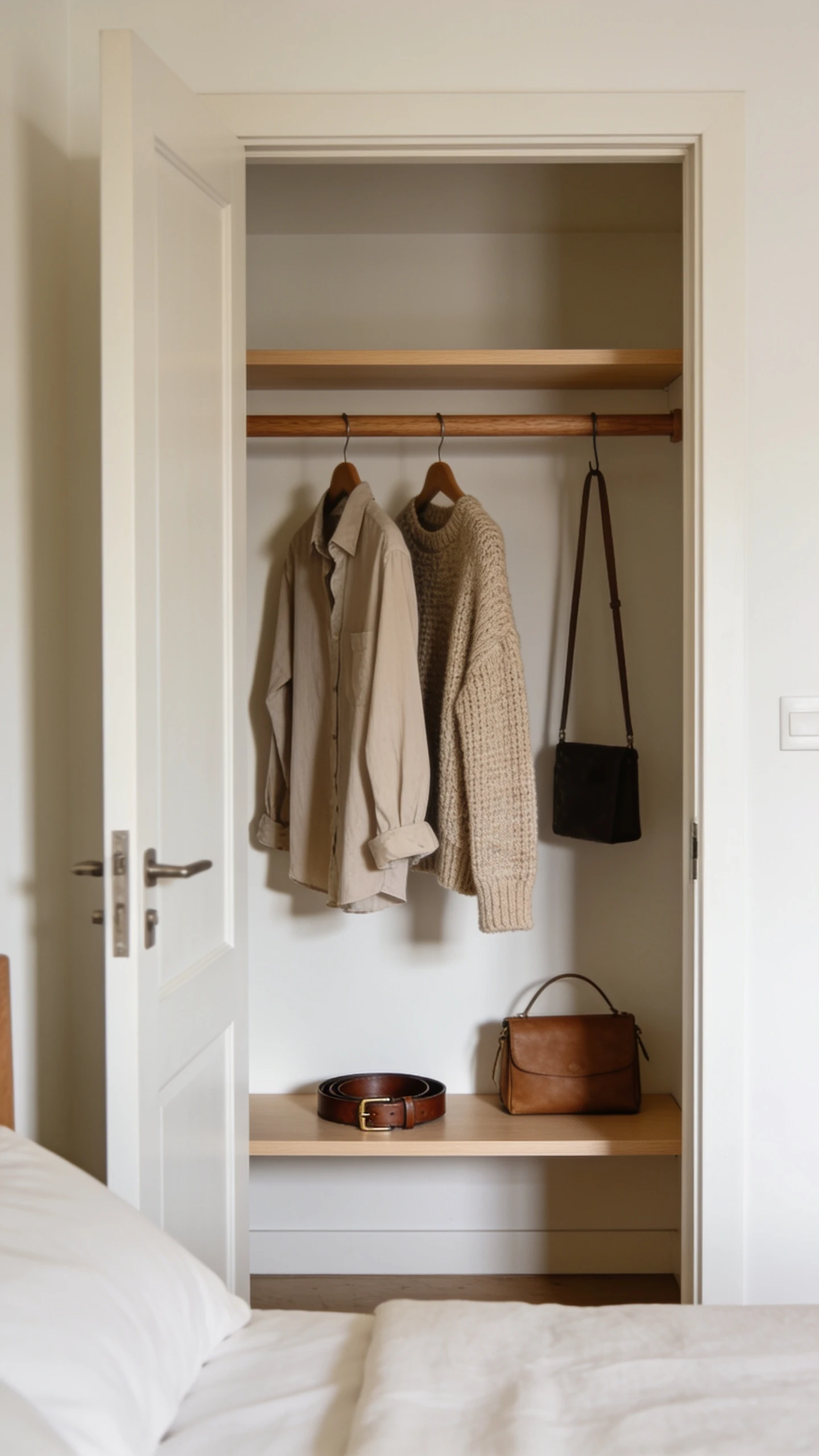 Le Dressing Ouvert Derrière la Porte