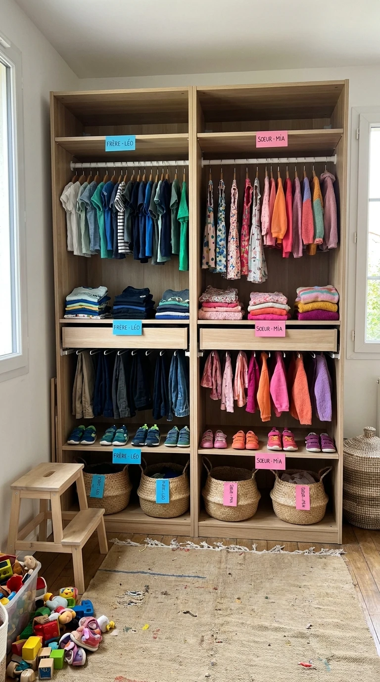 Le Dressing Partagé Frère-Soeur