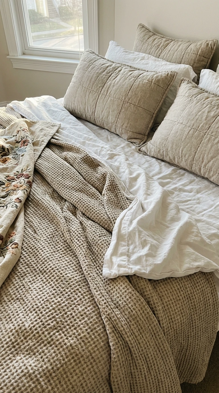 Le Linge de Lit Texturé : Gaufre, Matelassé, Brodé