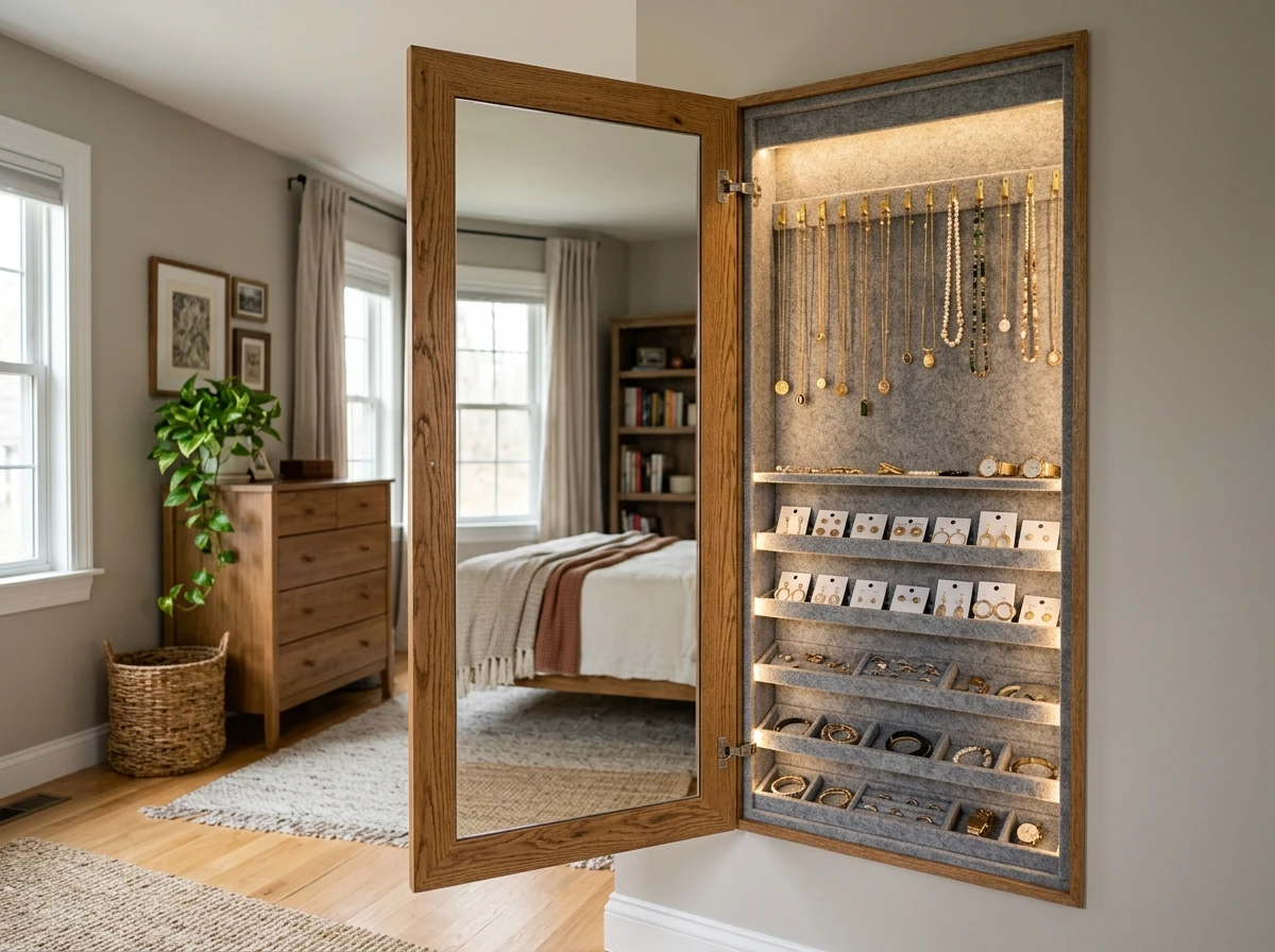 Le Miroir Avec Rangement Intégré