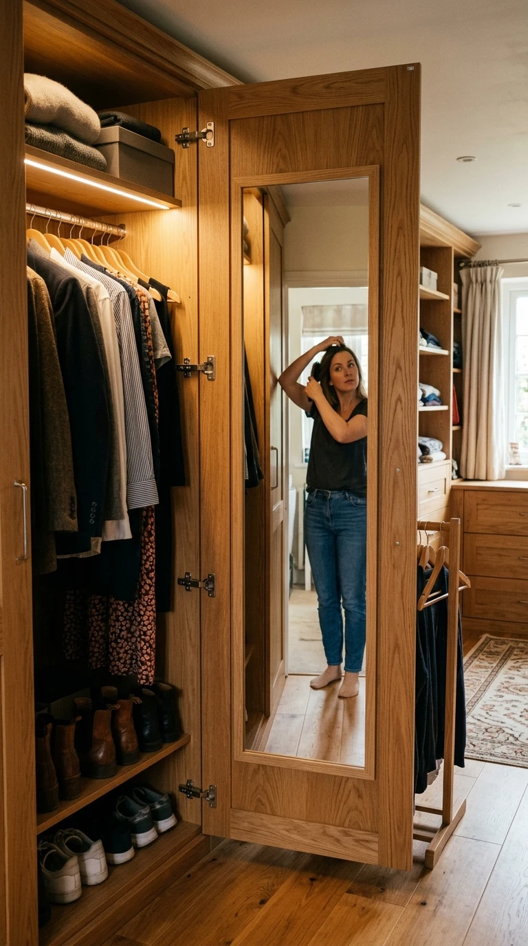 Le Miroir Intégré Dans la Porte du Dressing
